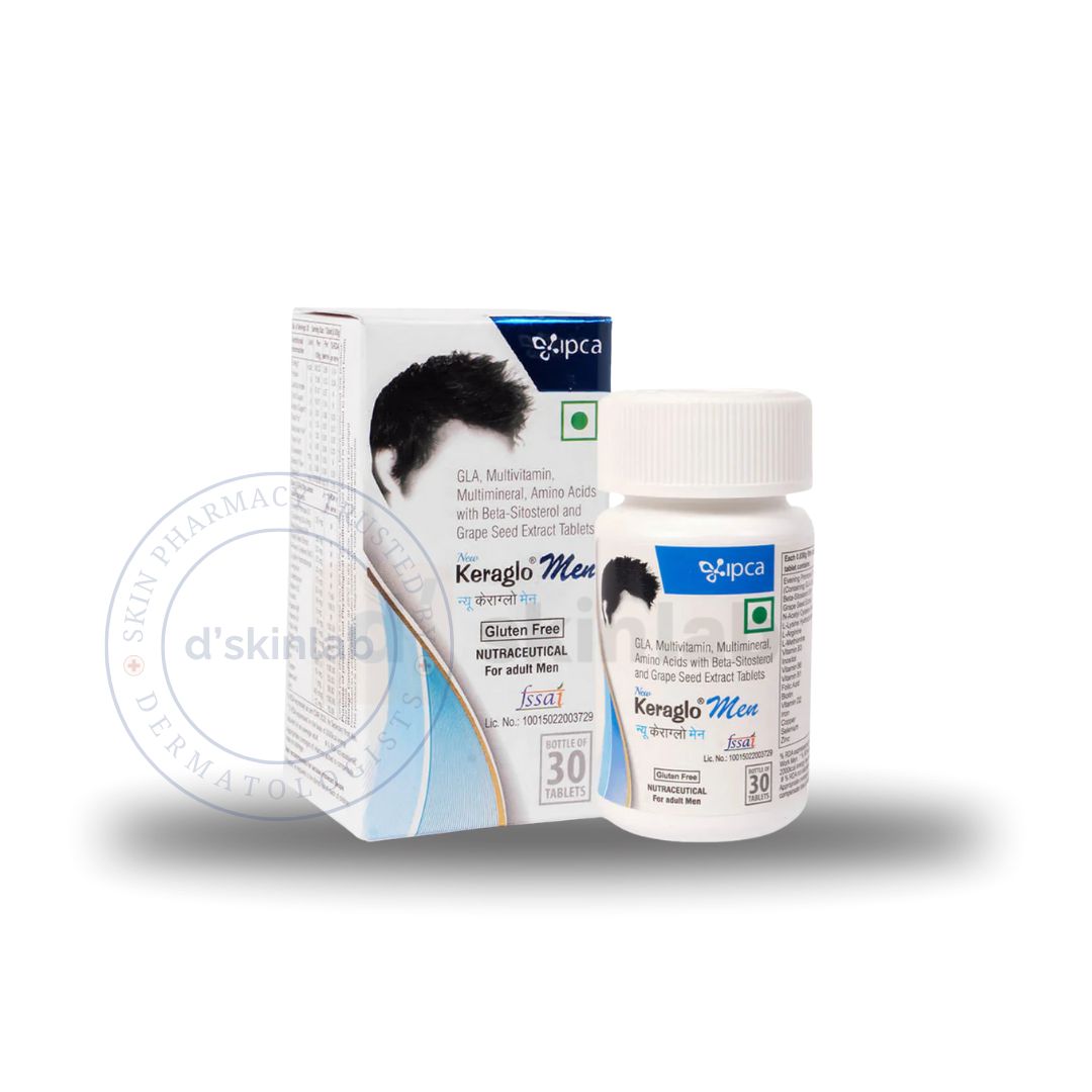 Keraglo Men Tablet with Multivitamins, Multiminerals & Natural Extracts | 30gm