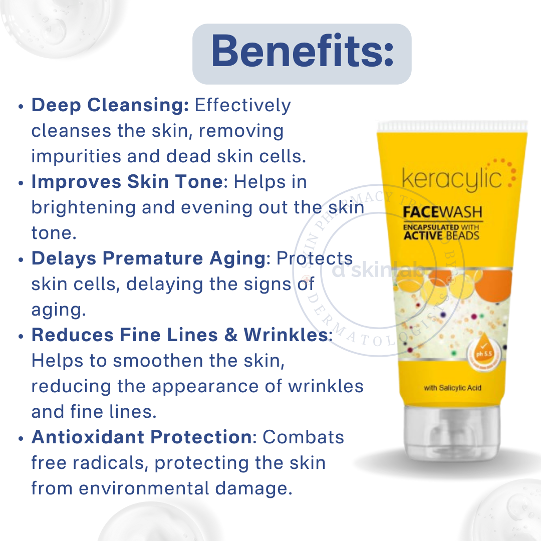Keracylic Facewash Encapsulated with Active Beads | 70gm