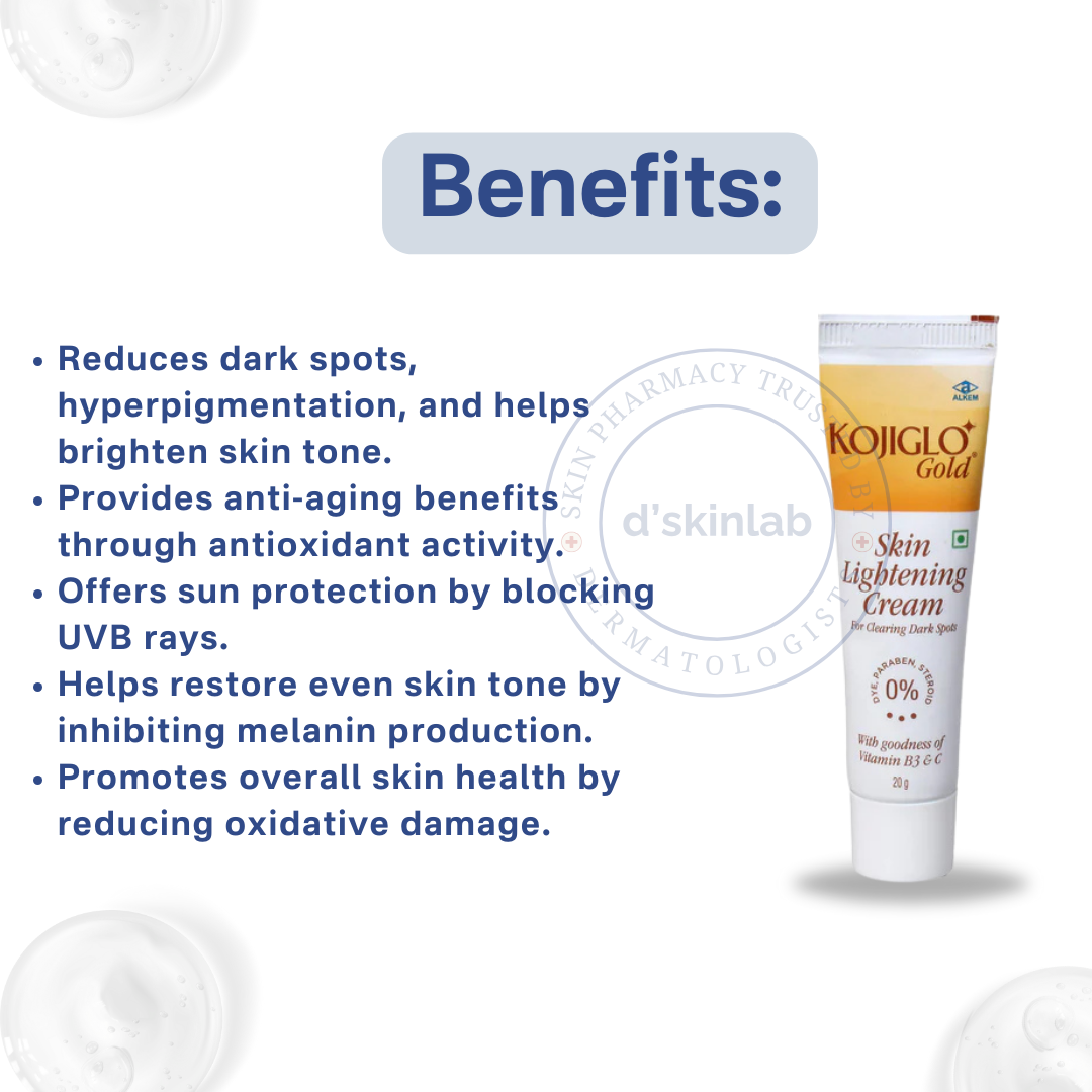 Kojiglo Gold | Skin Lightening Cream | 20g