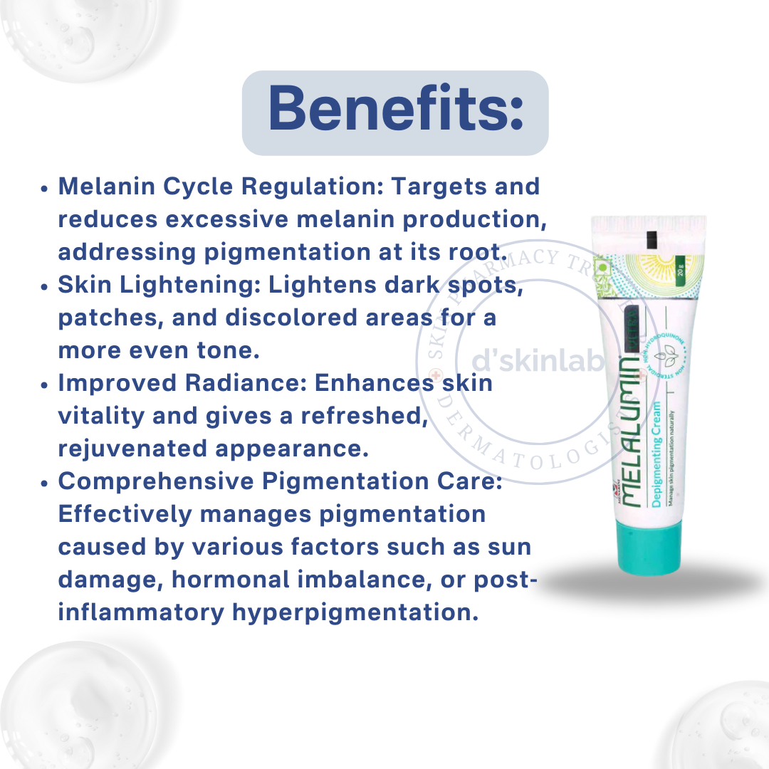 Melalumin Ultra Depigmenting & Skin Lightening Cream | 20 gm