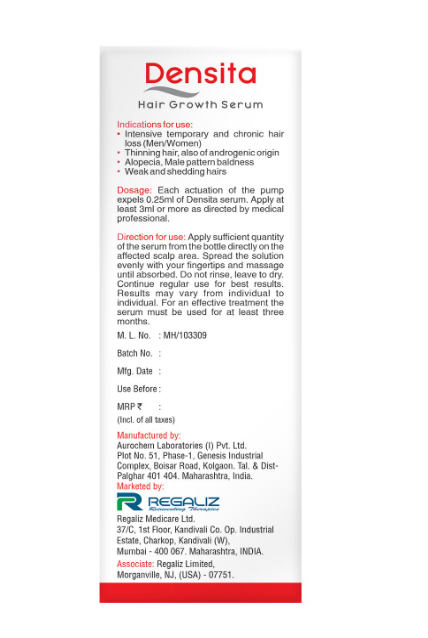 Regaliz Densita Hair Growth Serum | 60ml