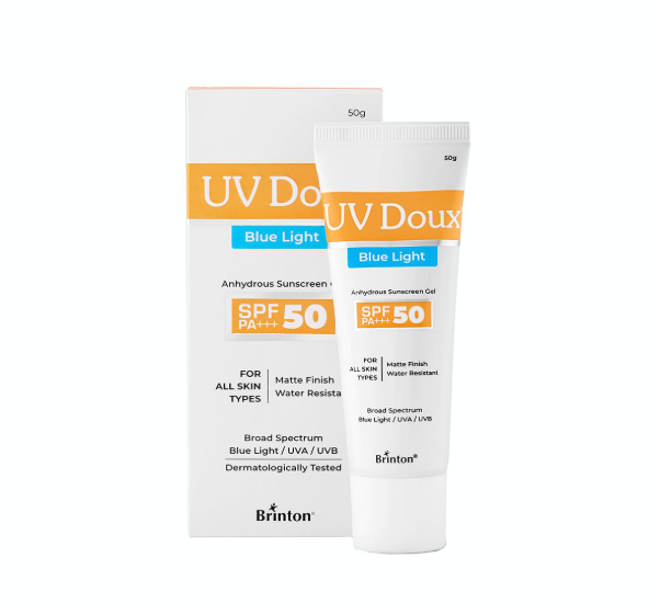 UV Doux Blue Light Sunscreen Gel SPF 50 PA+++ | 50gm